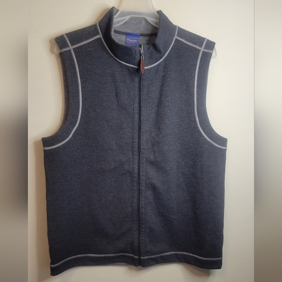 wilkens Bross Other - Wilkens Bros Heritage Collection Gray Sleeveless Zip-Up Vest Sz M